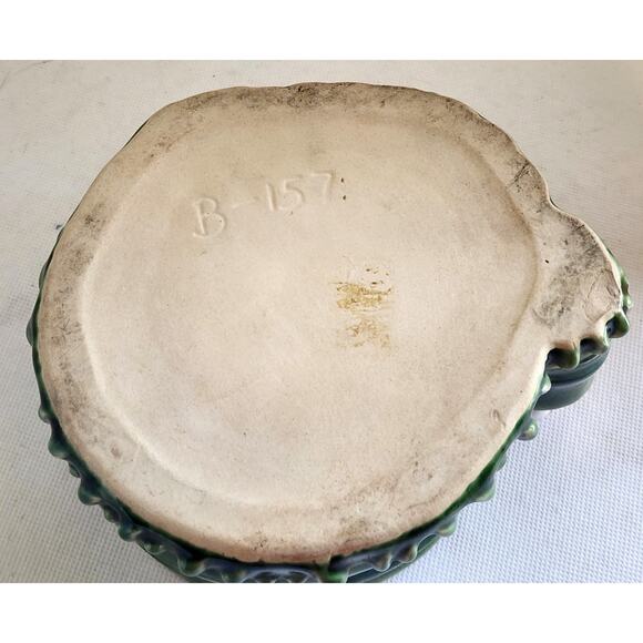 VINTAGE PLANTER-Pottery-Green Bamboo-Panda Bears-Plant Holder-Mid-Century Modern - Picture 7 of 14